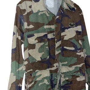 Woodland Camouflage combat coat official US Military Jacket men’s small regular